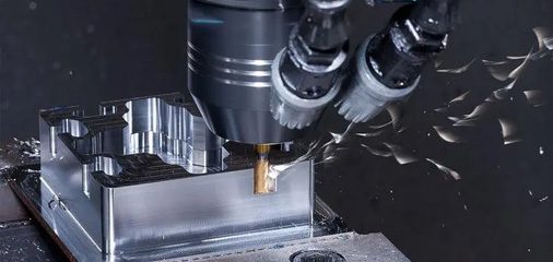 High-precision 5-Axis CNC machining center for complex, tight-tolerance industrial parts manufacturing.