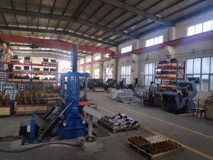 Detailed view of a partial machining process at XLUIG, demonstrating precision metal fabrication for industrial hardware and custom parts.