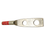 Side view of the 2-hole long barrel lug showing 0.7-inch barrel length and 1-inch stud spacing