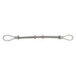 Full view of the Galvanized Steel Safety Rope assembly used for high-pressure hose breakaway prevention.