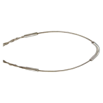 Close up view of the single eye loop termination interface of the BD type hanging net designed for tower fixation.