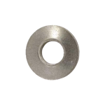 Side profile showing the conical spring height of an A4 stainless steel DIN 6796 washer.