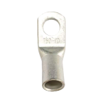 T45-50/10 45-degree angled copper tube terminal for 1/0 AWG wire with M10 hole.