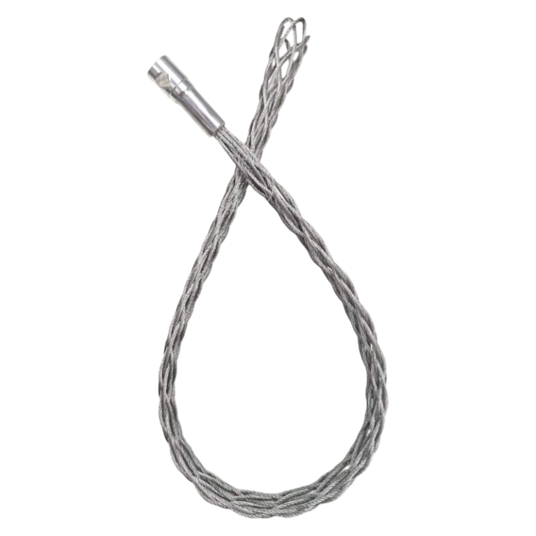 DSGY type safety cable grip with double loops and integrated buffer springs for high-pressure hose whip prevention.