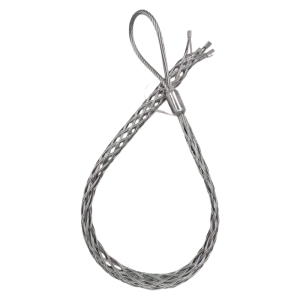 Full panoramic view of the MGS-M dragging cable grip showing the high-strength single eye loop and multi-strand mesh.