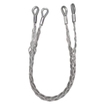 Full view of the Type RAT double-head and sides dragging cable grip with multi-strand silk mesh.