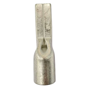 Front view of a CP series heavy-duty copper terminal, highlighting the smooth tin-plated surface and the clear Xluig brand/specification stamp.