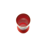 Side profile of a tin-plated T2 copper wire ferrule highlighting the pin length and insulation sleeve.