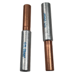 Professional GTL-25mm2 copper to aluminum transition joints showcasing the high-purity T2 copper and aluminum sections.