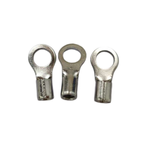 A professional assortment of Xluig non-insulated copper ring terminals in various AWG sizes and stud diameters.