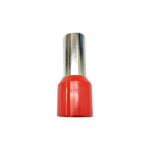 Front view of a nylon insulated cord end terminal showing the precision-molded funnel entry.