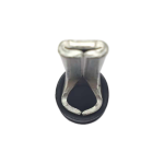 Side profile of an Xluig black KS terminal highlighting the reinforced nylon sleeve and copper barrel.