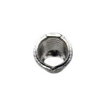 Close-up view of the high-purity copper crimp barrel on a KS non-insulated terminal.