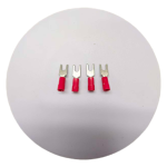 Complete range of Xluig red Nylon insulated spade terminals from 22 AWG to 8 AWG.