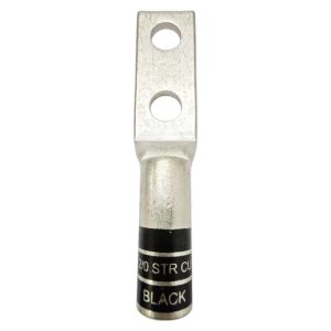 Front perspective of XLUIG 2/0 AWG long barrel copper lug manufactured by Kunshan Xinluan.