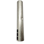 Seitenprofil von XLUIG 2/0 AWG Langhülsenverbinder mit einer Gesamtlänge von 83,8 mm und verzinntem Finish.