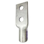 Side profile of XLUIG 4/0 AWG lug highlighting the flared barrel for flexible high-strand cable insertion.