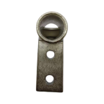 Engineering dimensional diagram for XLUIG 90-degree two-hole copper compression terminals.