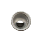 Close-up of the black color-code (Die 45) and inspection window on an XLUIG industrial copper lug.