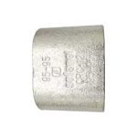 Rear view of the C-type tin-plated parallel connector demonstrating the smooth, seamless silver surface finish.