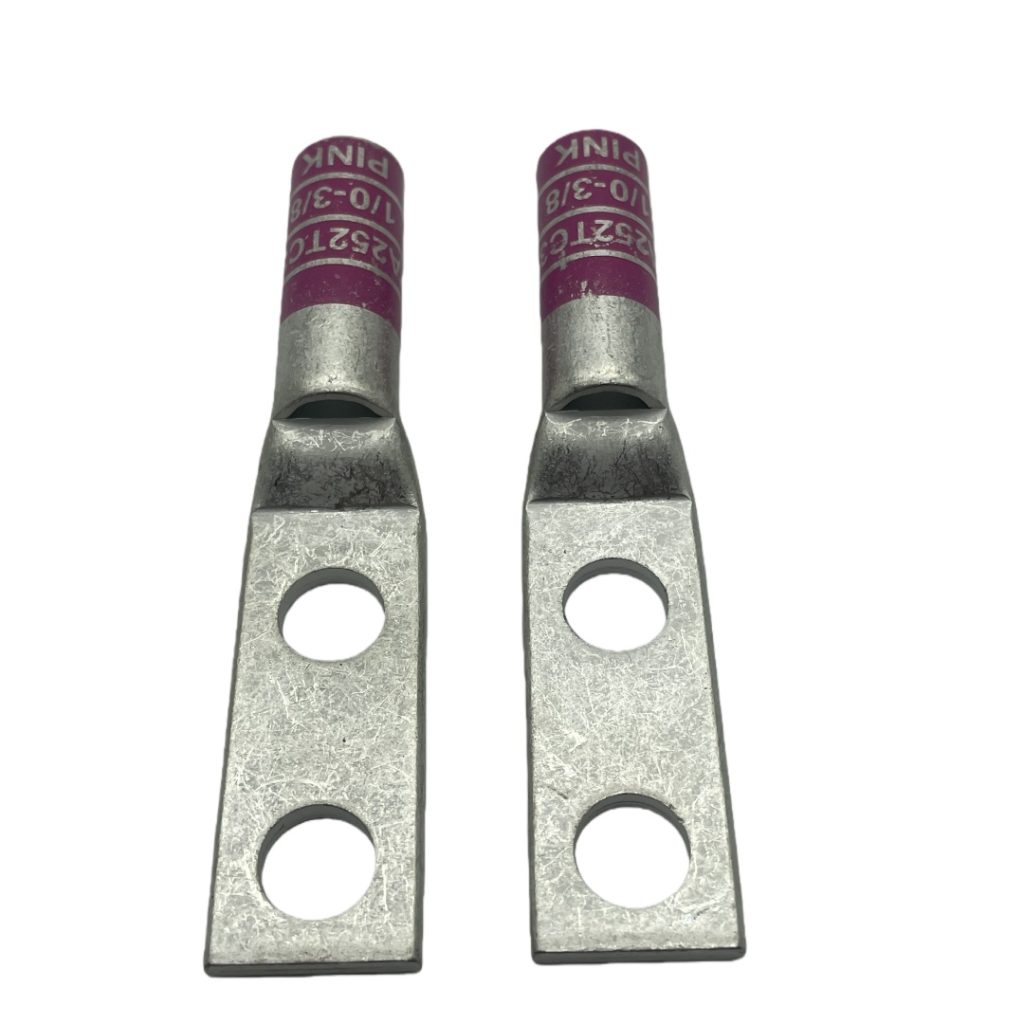 Side profile of XLUIG YA252TC3 equivalent 1/0 AWG copper lug showing the seamless standard barrel.