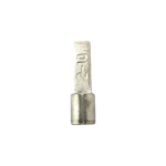 Close-up of the barrel entry on a 16-14 AWG non-insulated pin connector for wire insertion.
