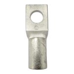 Front view of XLUIG 3/0 AWG copper compression lug with 1/2" stud hole and tinned finish.