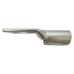 Detailed view of the seamless barrel entry for a 3/0 gauge cable connector by XLUIG.
