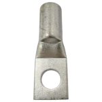 Side profile of a heavy-duty tinned copper terminal showing the thickness of the 1/2 inch stud tongue.
