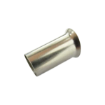 Close-up of the barrel entry on an XLUIG wire end sleeve showing the precision flared edge for strands.