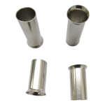 Perspective view of XLUIG non-insulated cord-end terminal highlighting the seamless copper tube.